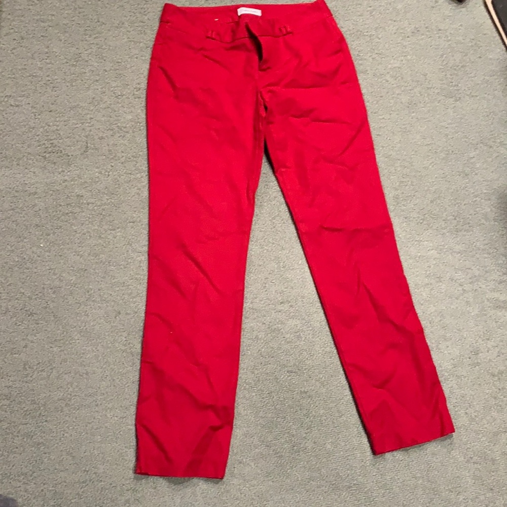 Red hot dress pants